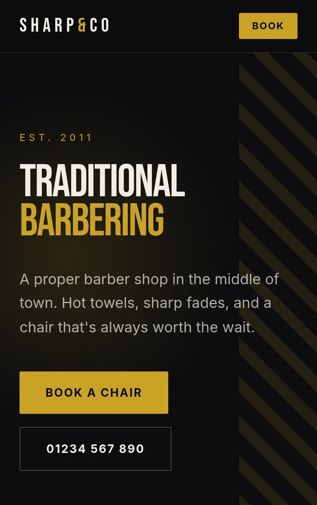 Sharp & Co. — mobile view