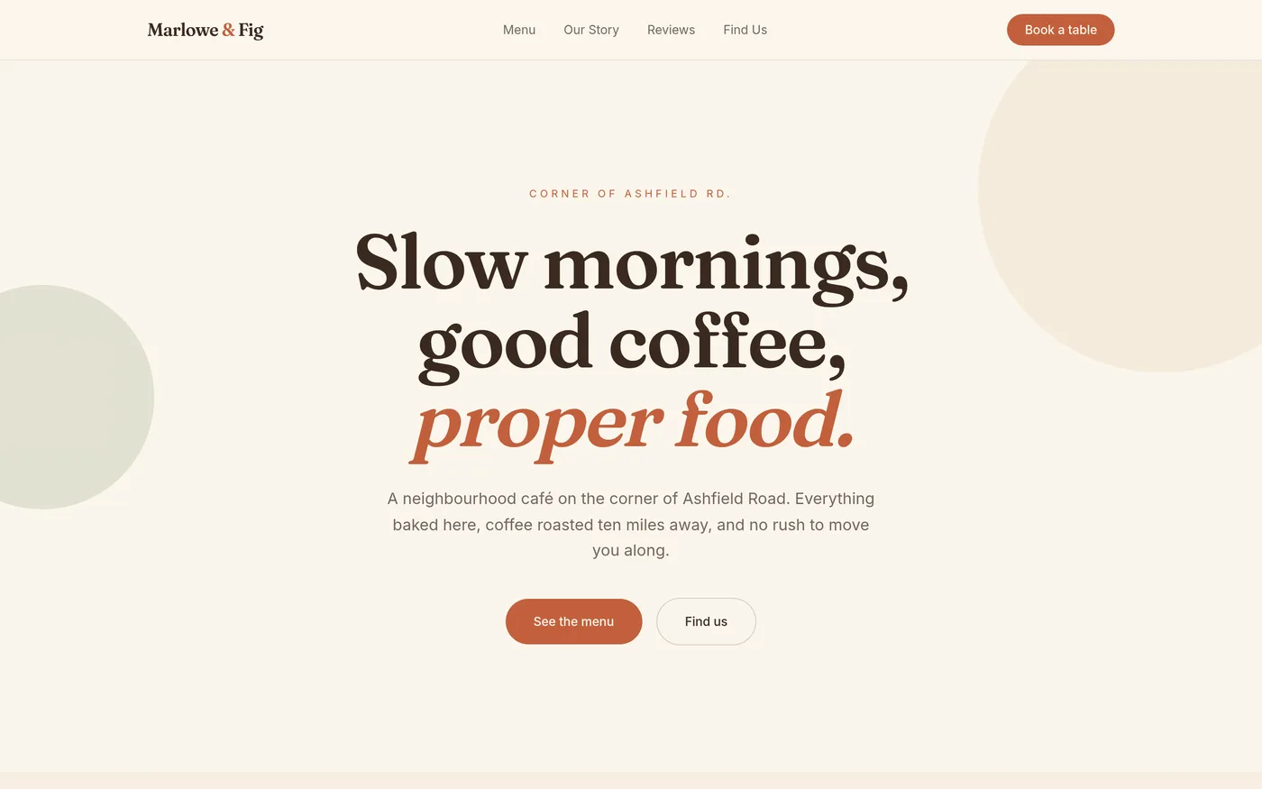 Marlowe & Fig — website built by Fraser