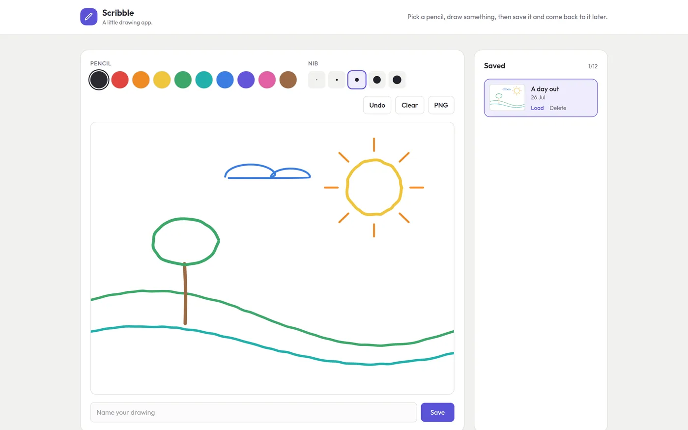 Scribble — Web App website
